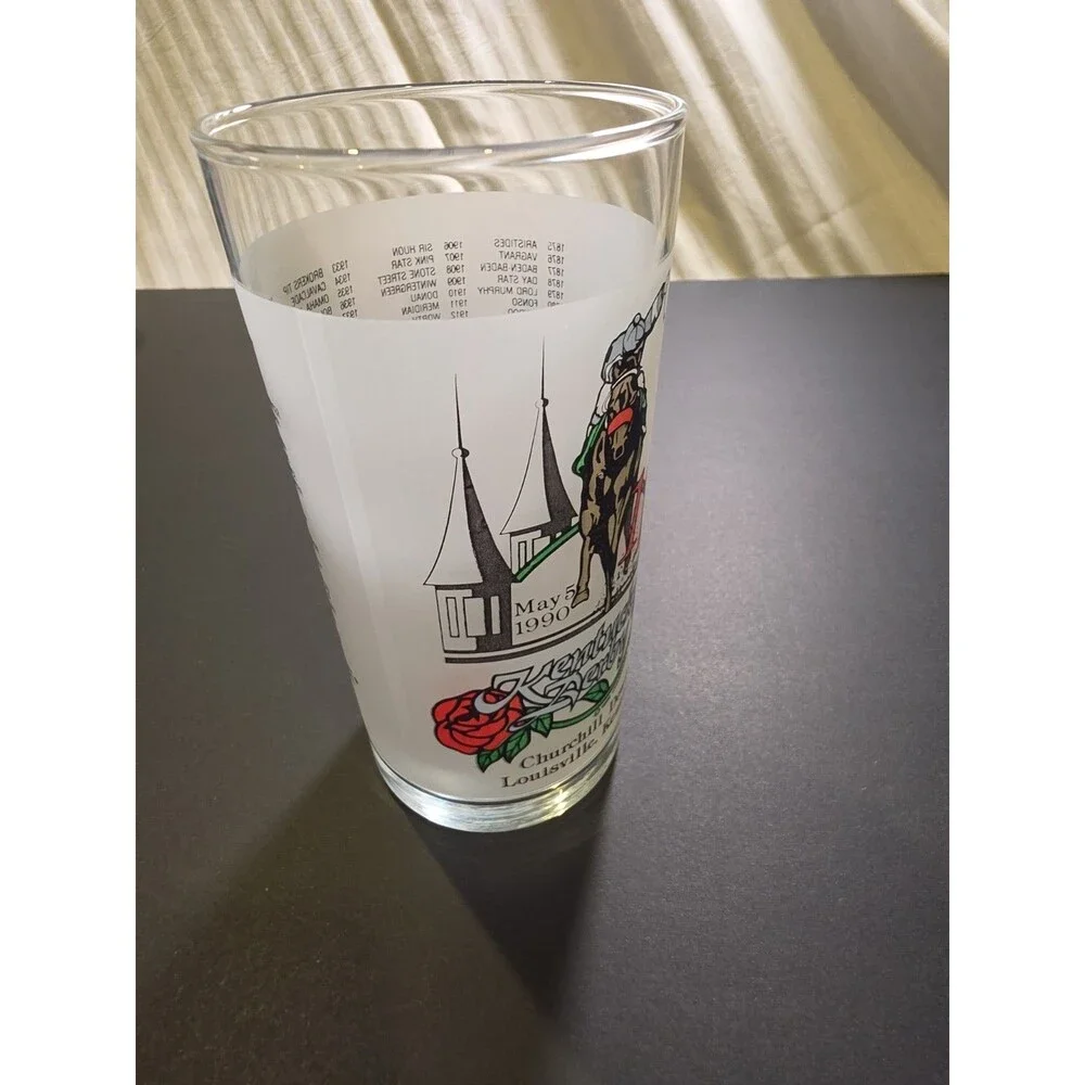 Kentucky Derby 1990 116th Running Mint Julep Glass Churchill Downs